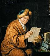 MIERIS, Willem van, An Old Man Reading